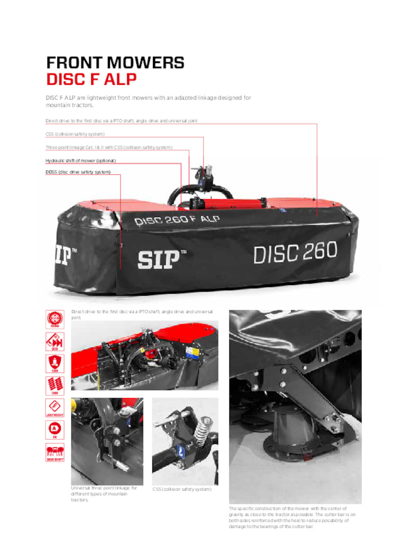 Disc ALP Front Linkage Mower